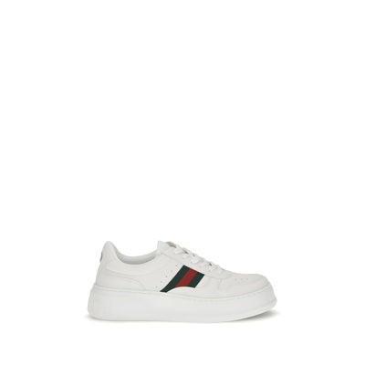 Gucci White Calf Leather Chunky Sneakers