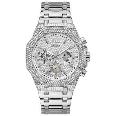 Guess Gray Stainless Steel Dress Watch