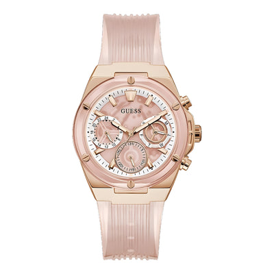 Guess Multicolor Rubber Dress Watch
