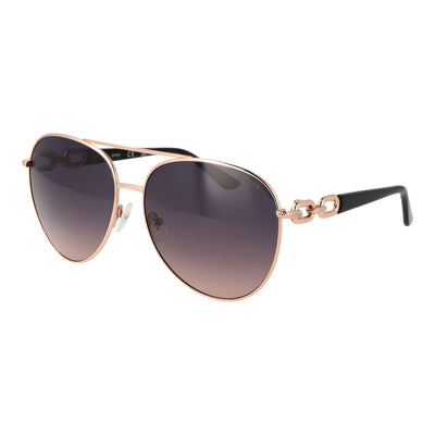 Lunettes de soleil Guess en métal or rose