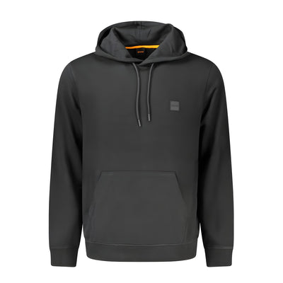 Hugo Boss Black Cotton Men's Hooded Sweatshirt