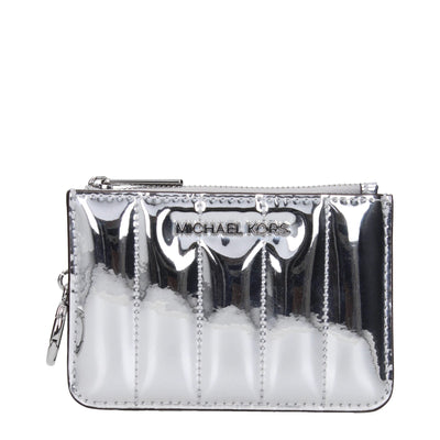 Michael Kors Gray Leather Wallet