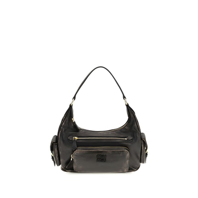 Miu Miu Brown Calf Leather Shoulder Bag
