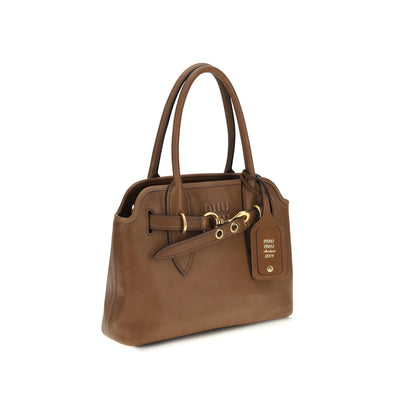 Miu Miu Brown Lambskin Handbag