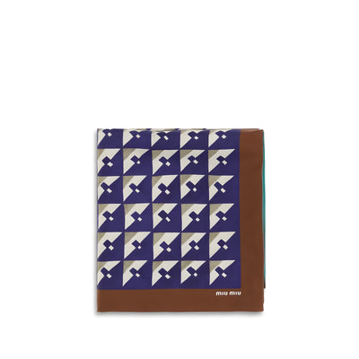 Miu Miu Multicolor Silk Scarf
