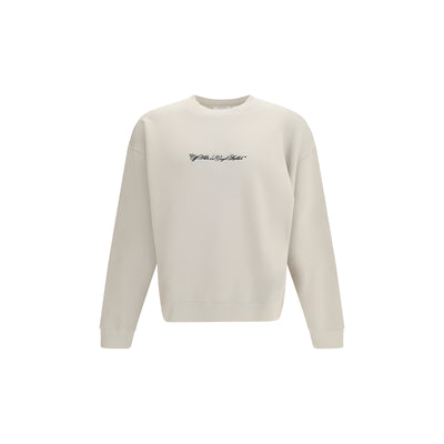 Off-White Beige Cotton Sweatshirt