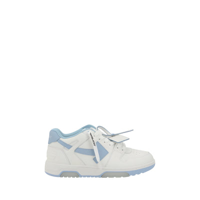 Off-White White Leather Athletic Sneakers