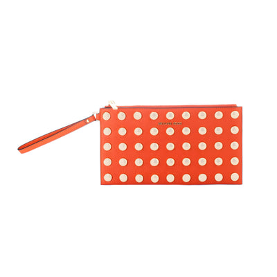 Pochette Michael Kors en cuir orange
