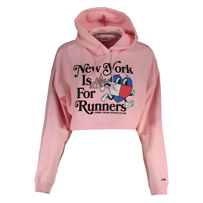 Pull rose en coton Tommy Hilfiger pour femme