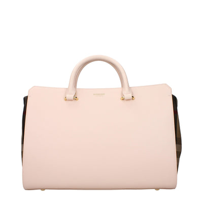 Sac à main en cuir rose Burberry