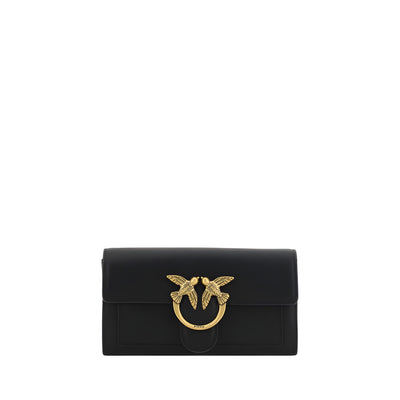 PINKO Black Calf Leather Wallet