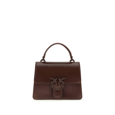 PINKO Brown Love One Top Mini Handbag