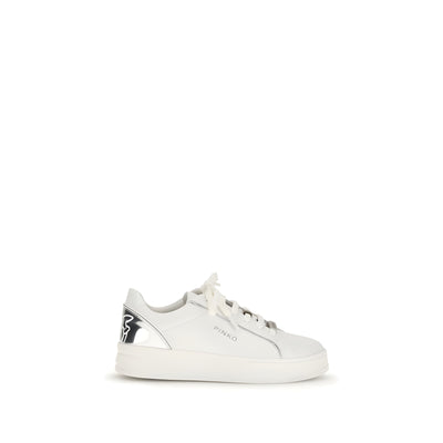 PINKO White Iris Low Top Sneakers