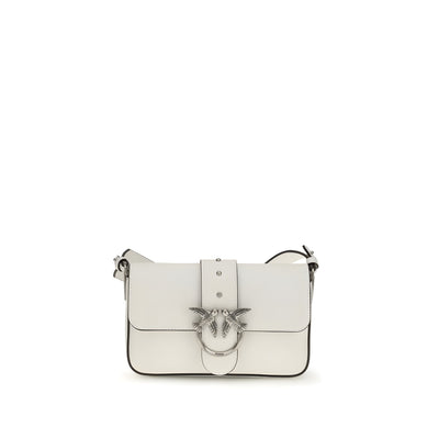 PINKO White Mini Love Shoulder Bag