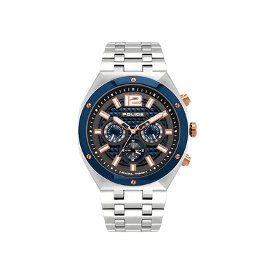Police Gray Stainless Steel Dress Watch