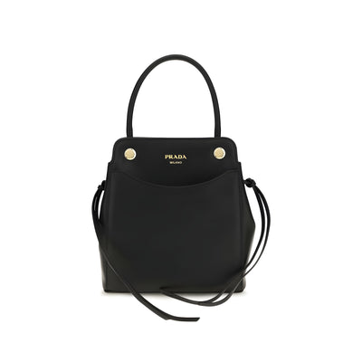 Prada Black Calf Leather Shoulder Bag Carry