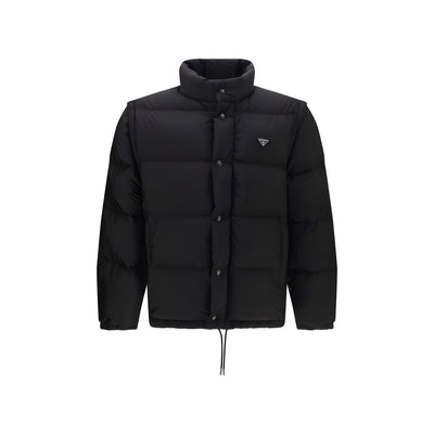 Prada Black Goose Down Full-Length Jacket