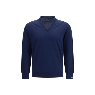 Prada Blue Cotton Sweatshirt