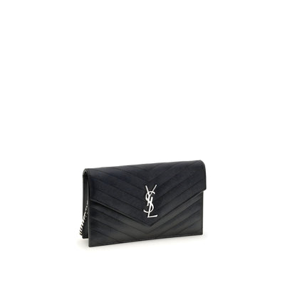Saint Laurent Black Calf Leather Wallet