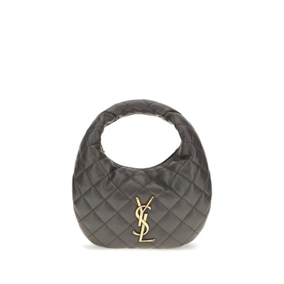 Saint Laurent Gray Lambskin Handbag