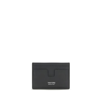 Tom Ford Black Calf Leather Card Holder