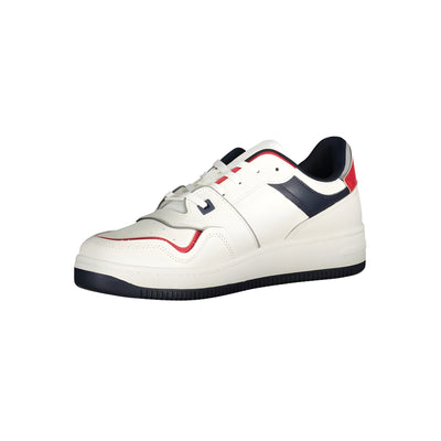 Tommy Hilfiger White Polyurethane Men Sneaker