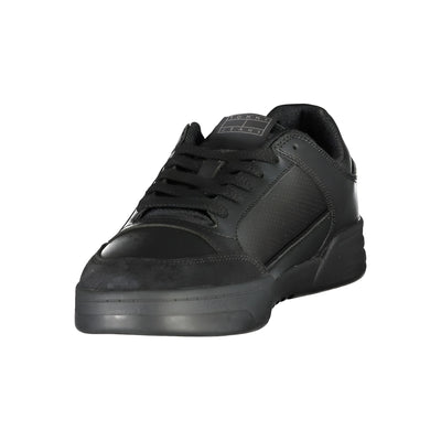 Tommy Hilfiger Black Polyurethane Men's Sneaker