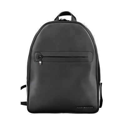 Tommy Hilfiger Black Polyurethane Backpack