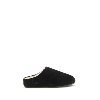 UGG Black Leather Mules