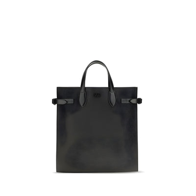 Valentino Garavani Black Calf Leather Shoulder Bag