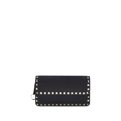 Valentino Garavani Black Calf Leather Wallet