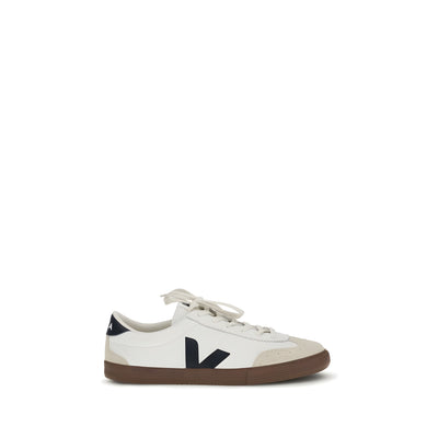 Veja White Calf Leather Athletic Sneakers