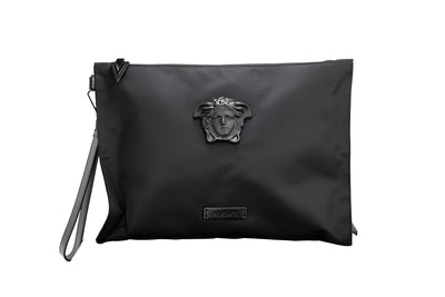 Versace Black Medusa Clutch Bag