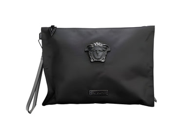 Versace Black Medusa Clutch Bag