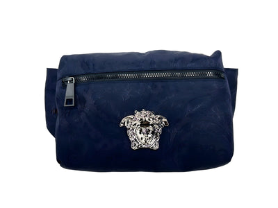 Versace Navy Medusa Belt Bag