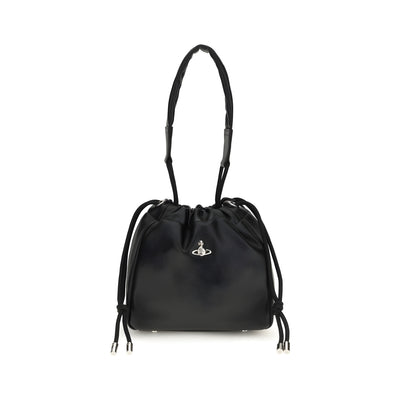 Vivienne Westwood Black Polyethylene Shoulder Bag