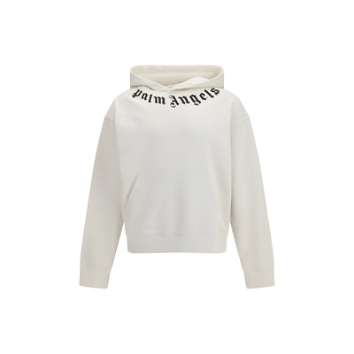 Sweat-shirt en coton blanc Palm Angels