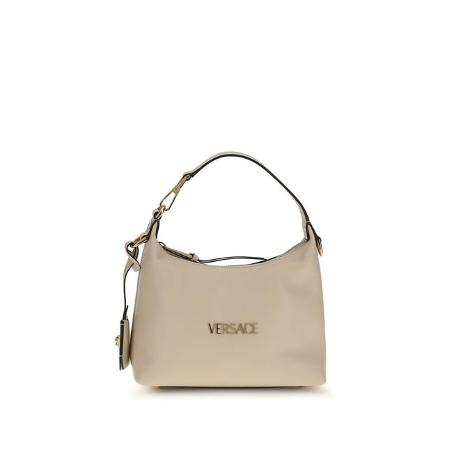Versace Beige Calf Leather Handbag