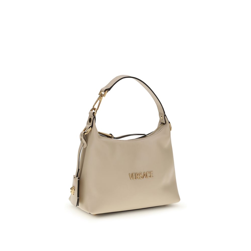 Versace Beige Calf Leather Handbag