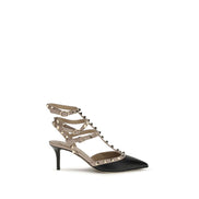 Valentino Garavani Black Mid Heel Pumps