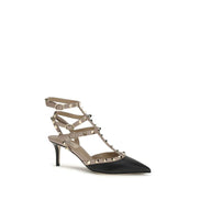 Valentino Garavani Black Mid Heel Pumps