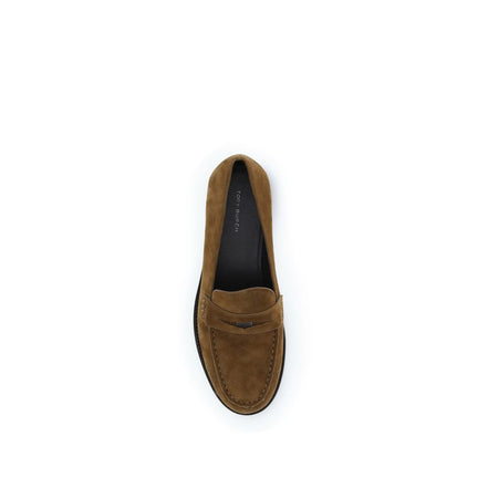 Tory Burch Beige Slip-On Loafers