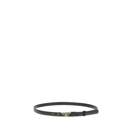 Prada Black Calf Leather Regular Belt