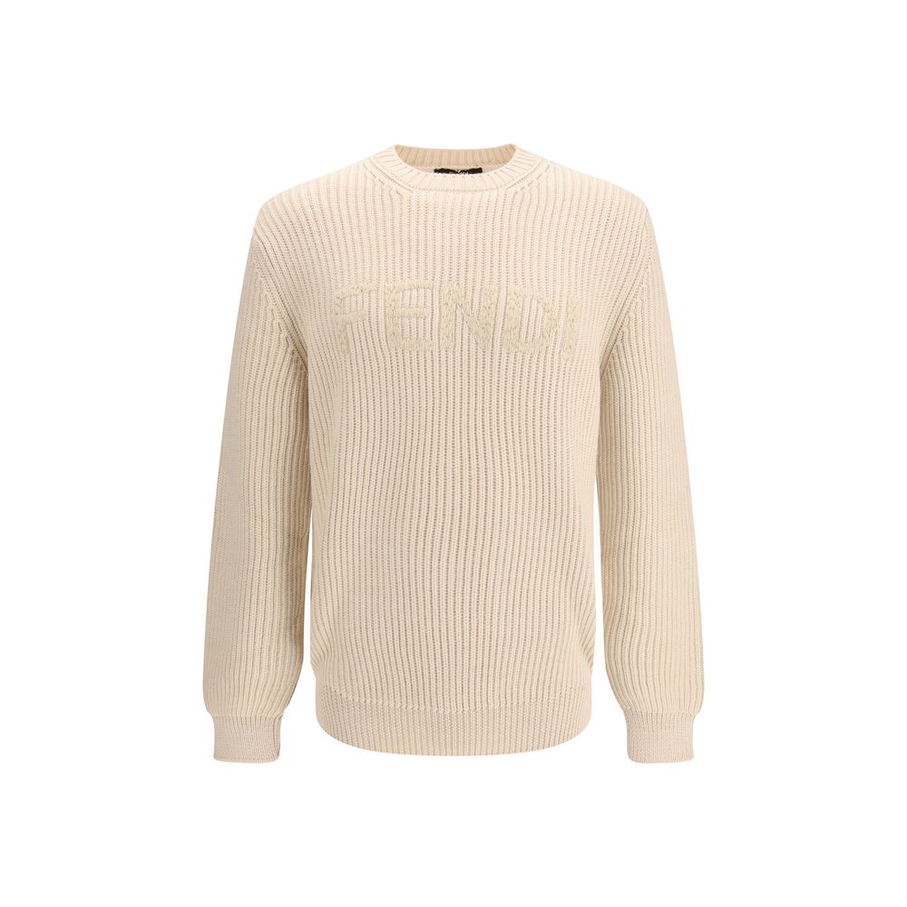 Fendi Beige Wool Sweatshirt