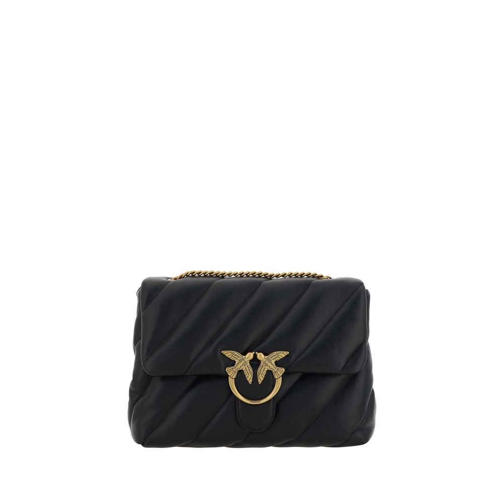 PINKO Black Love Puff Shoulder Bag