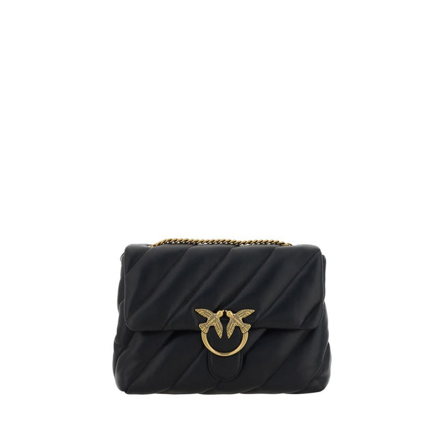 PINKO Black Love Puff Shoulder Bag