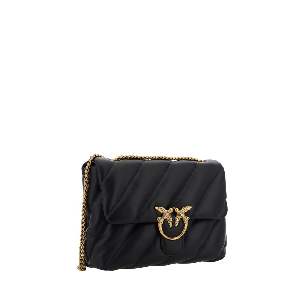 PINKO Black Love Puff Shoulder Bag
