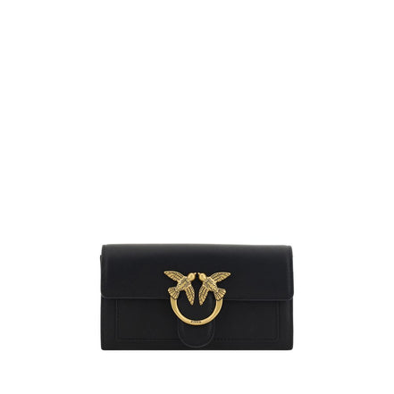 PINKO Black Calf Leather Wallet
