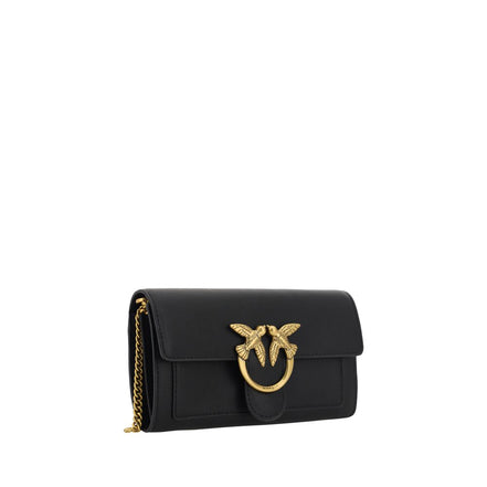PINKO Black Calf Leather Wallet