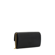 PINKO Black Calf Leather Wallet